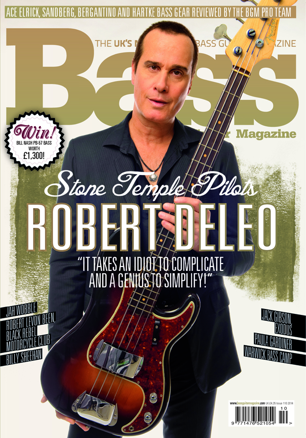Robert On the Cover of Bass Guitar Magazine